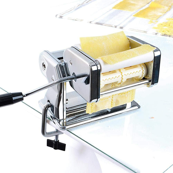 ORION Manuelle Nudelmaschine Pastamaker für hausgemachte Nudeln, Ravioli, Kuchen, Lasagne,