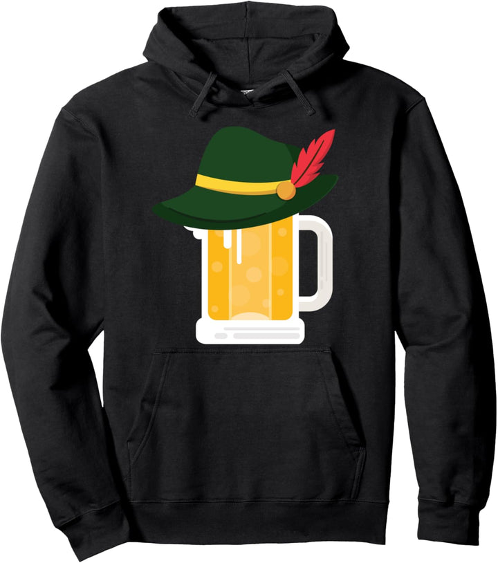 Bier mit deutschem Alpenhut Lustiges Oktoberfest-Geschenk Pullover Hoodie