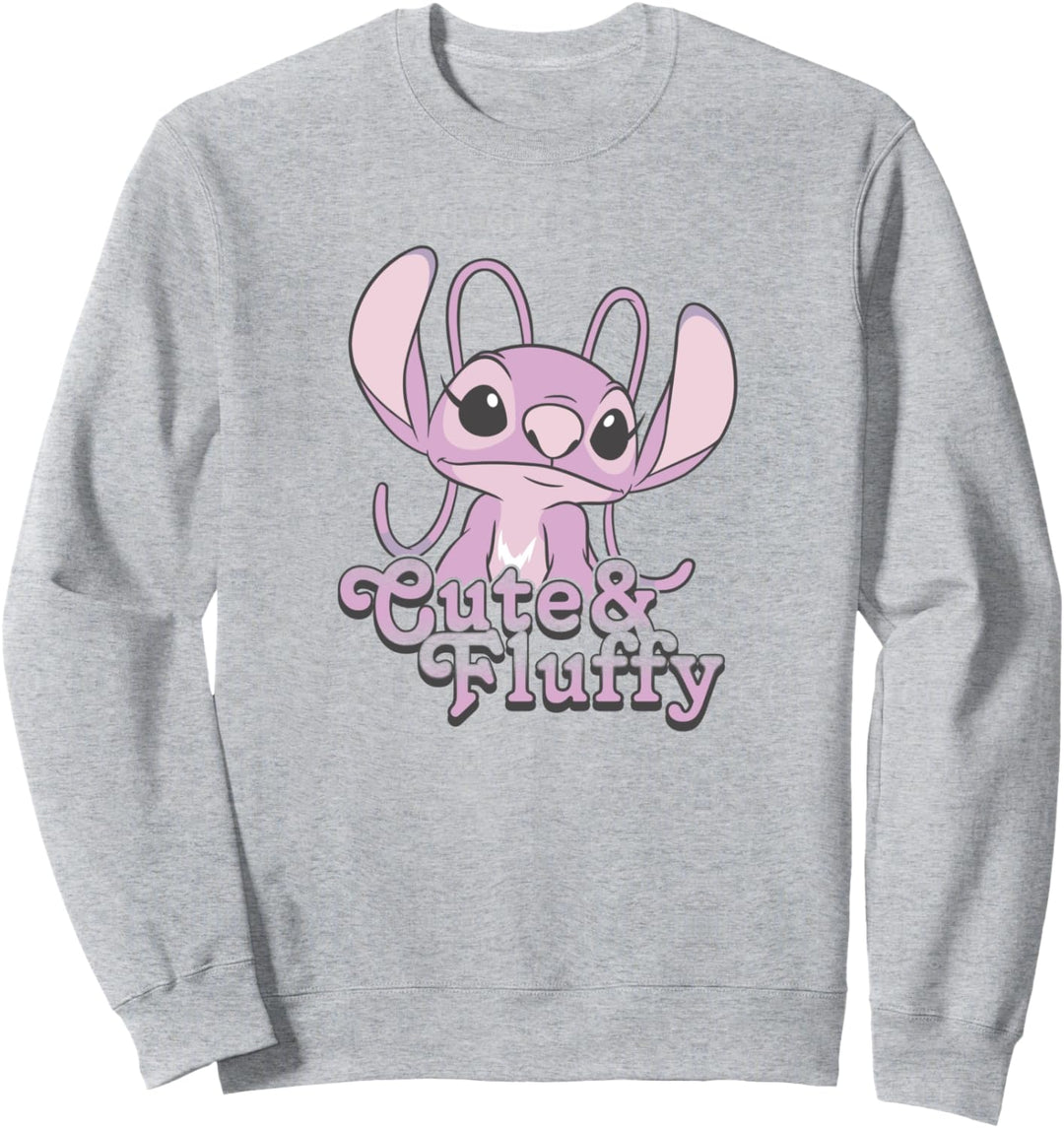 Disney Lilo &amp; Stitch Valentinstag Angel Cute &amp; Fluffy Sweatshirt