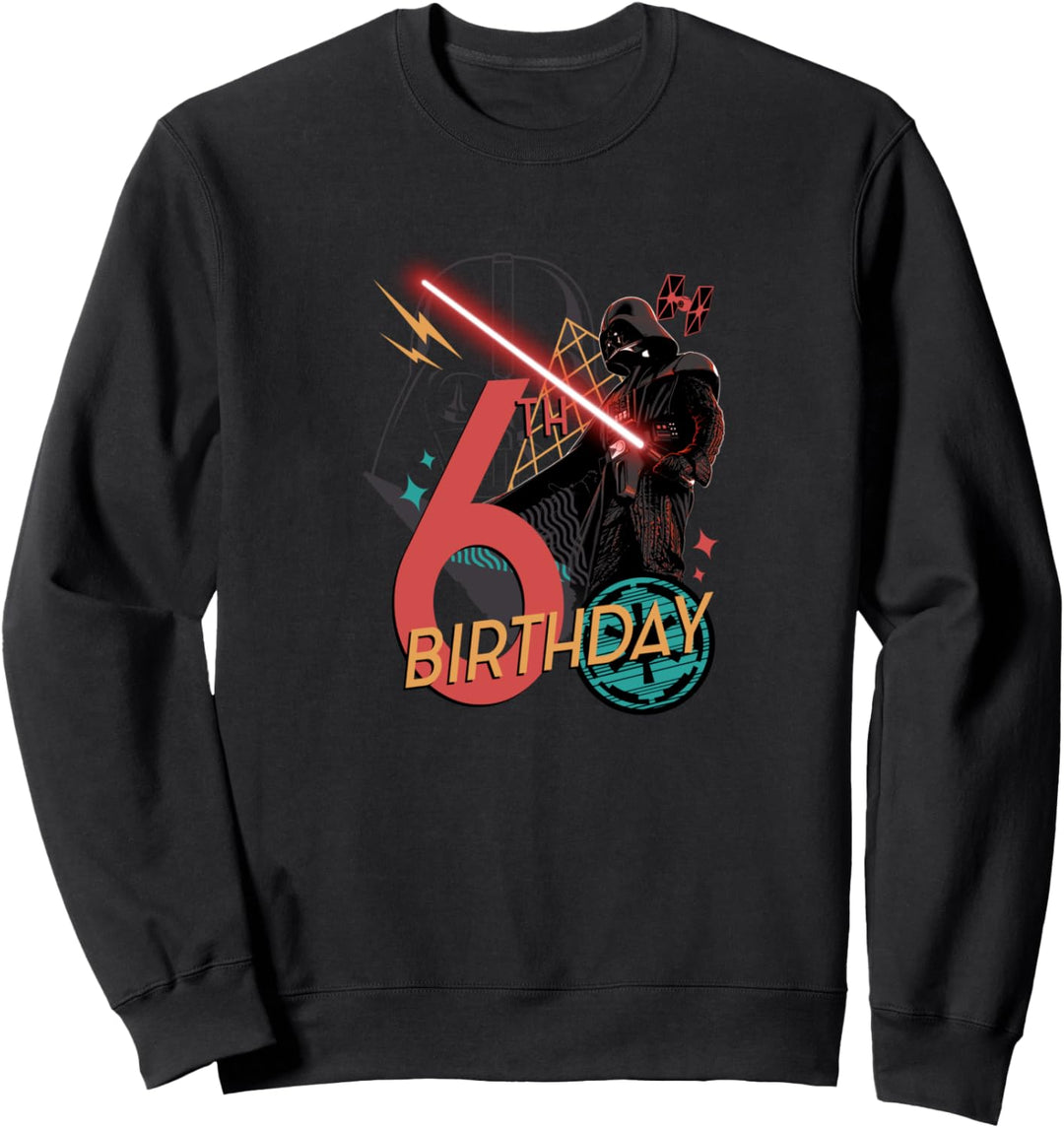 Star Wars Darth Vader 6th Birthday Abstract Background Sweatshirt
