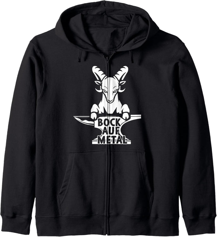 Bock Auf Metal Heavy Metal Lustiges Musik Festival Konzert Kapuzenjacke