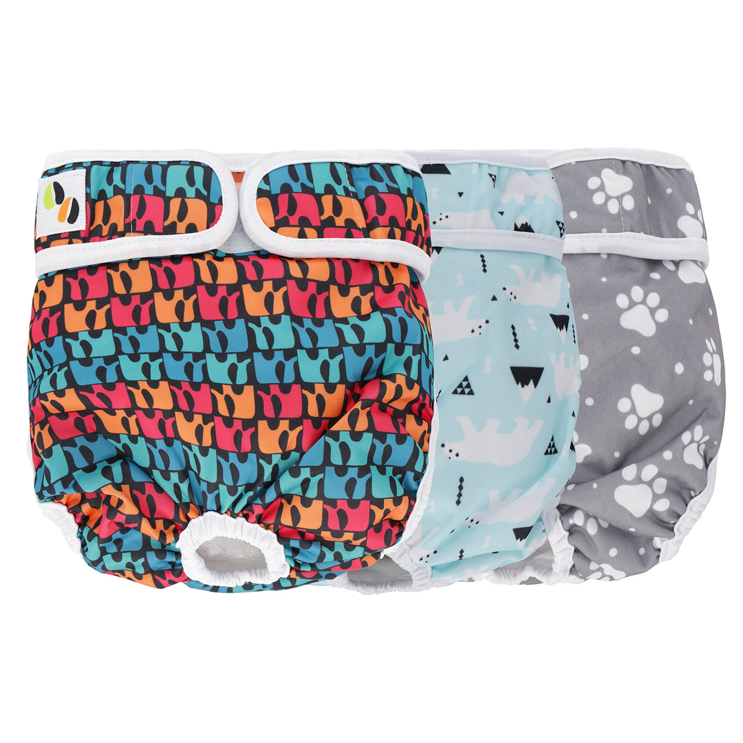 JM Wiederverwendbare Hundewindeln Für Hündinnen (3er Pack), Hochabsorbierende Windeln Für Hunde Weib
