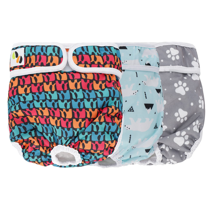 JM Wiederverwendbare Hundewindeln Für Hündinnen (3er Pack), Hochabsorbierende Windeln Für Hunde Weib