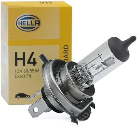 HELLA 1A6 002 395-991 Hauptscheinwerfersatz - Halogen - H4 - 12V - rund - Ref. 20 - gewölbte Streusc