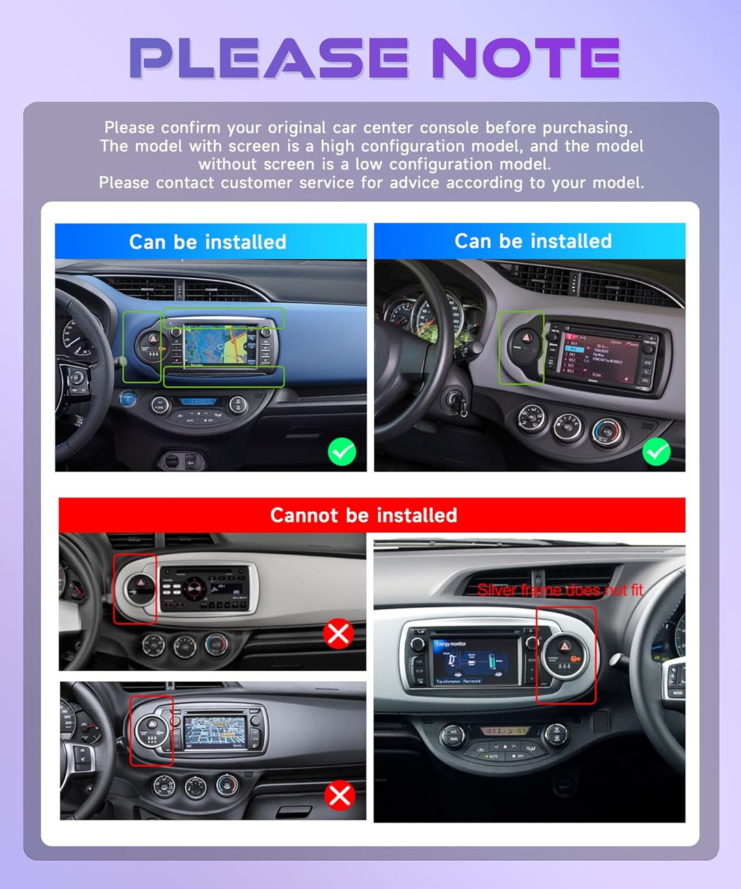 Rimoody 4G+64G Android Autoradio für Toyota Yaris 2012-2017 Wireless Carplay Android Auto Canbus, 9