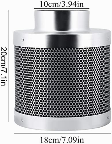 Dioche Aktivkohlefilter, Geruchsfilter für Holzkohle, Geruchsfilter von 4 Zoll, 200 mm, für Hydrokul