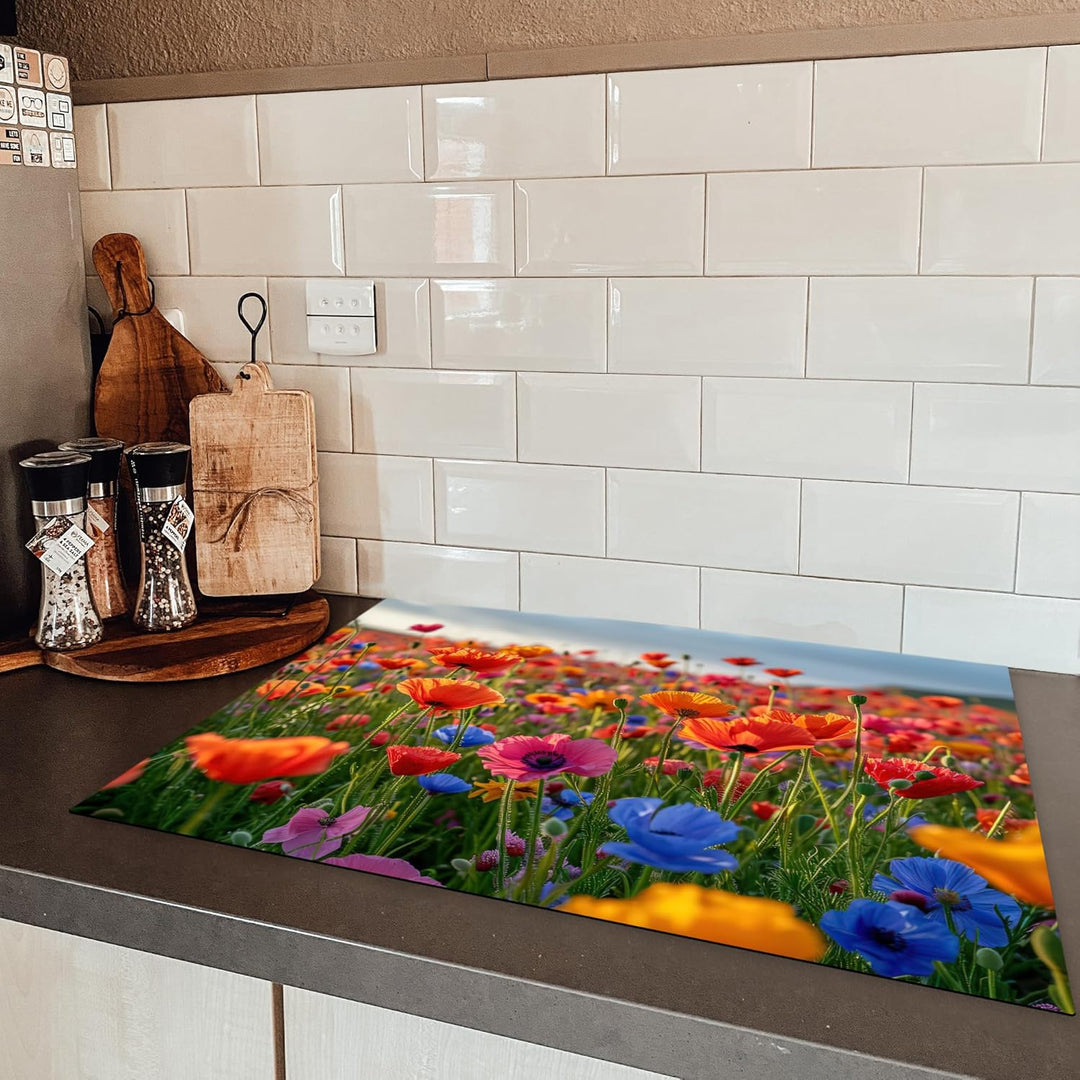 KitchenYeah© Herdabdeckplatte Einteilig Küche Ceranfeld Abdeckplatte Cerankochfeld Abdeckung Indukti