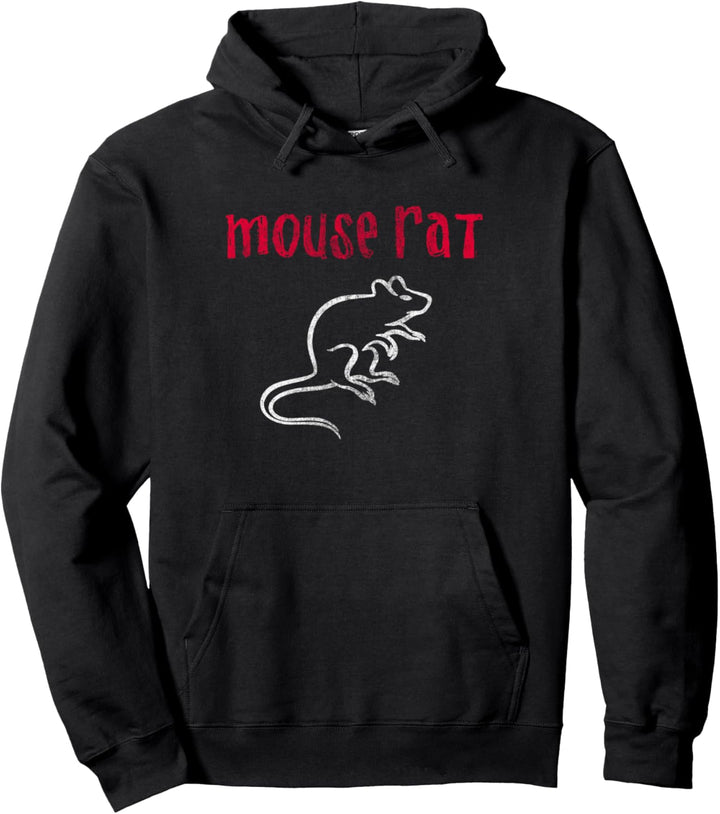 Parks &amp; Recreation Maus Ratte Logo Distressed Pullover Hoodie