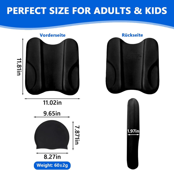 Pull Kick Schwimmbrett Kinder &amp; Erwachsene, Swim Training Tool 2-in-1 Floating Aid for Competitive S