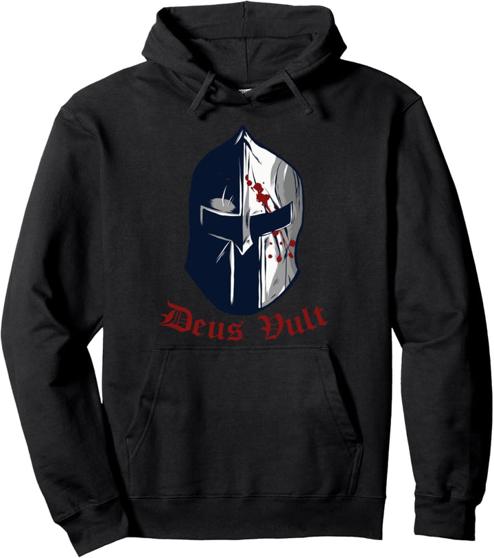 Deus Vult T-Shirt Tempelritter Kreuzfahrer Kreuzzüge Ritter Pullover Hoodie