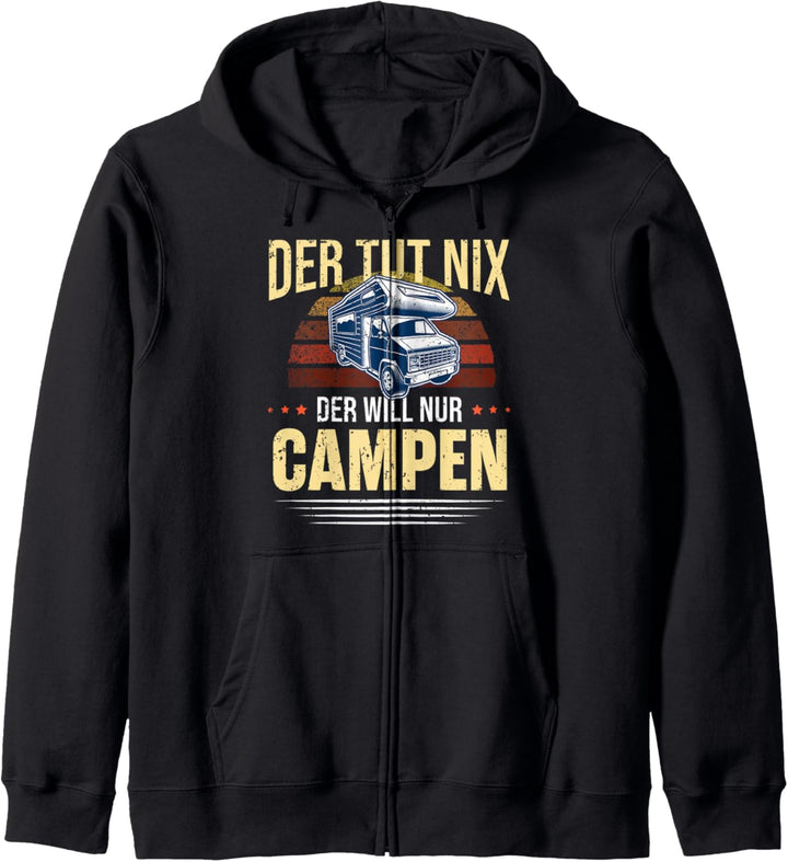 Camper Lustig Wohnwagen Wohnmobile Herren Männer Camping Kapuzenjacke