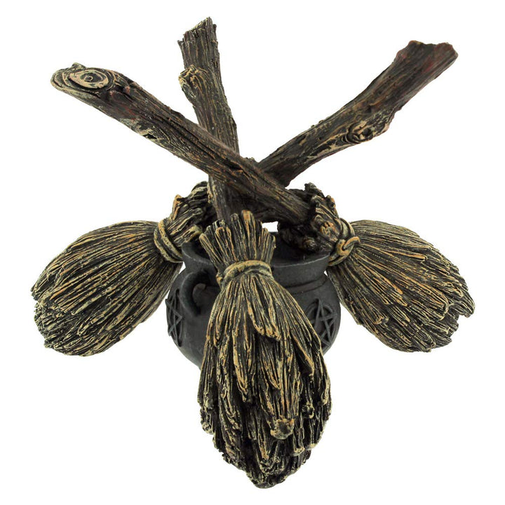 Nemesis Now B1867F6 Besenstiel Kristallkugel Kristallkugelhalter 16cm braun