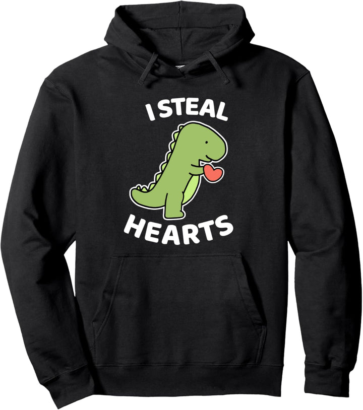 Valentinstag Dinosaurier T-rex Pullover Hoodie