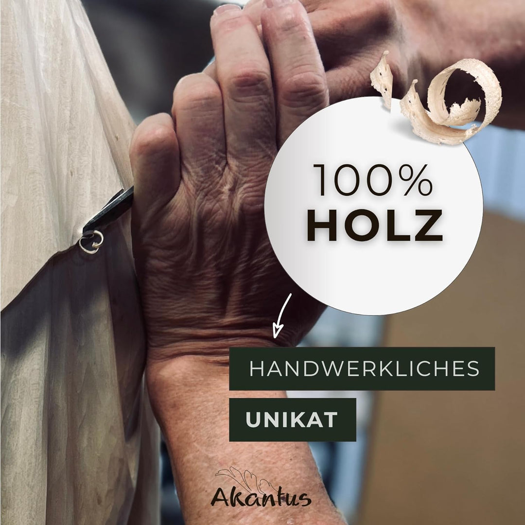 Akantus Adventskalender – mit geschnitzter Steckkrippe & Holz-Weihnachtsschmuck – liebevoll gefertig