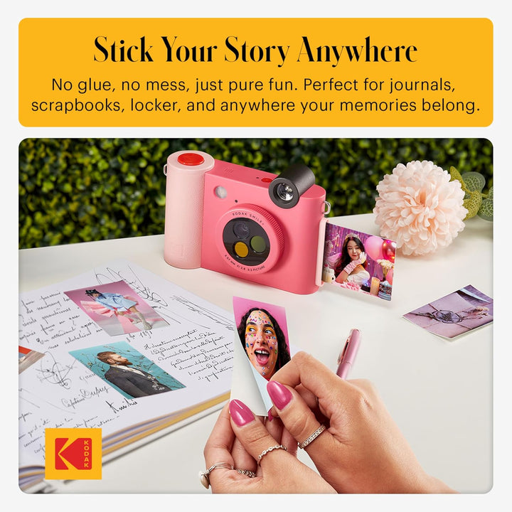 KODAK Smile+ 2-in-1 Digitale Sofortbildkamera & Bluetooth Fotodrucker Starterpaket + Weiche Tasche +