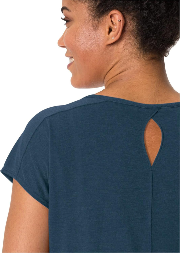 VAUDE Women's Skomer T-Shirt III - T-Shirt Damen 36 Dark Sea, 36 Dark Sea