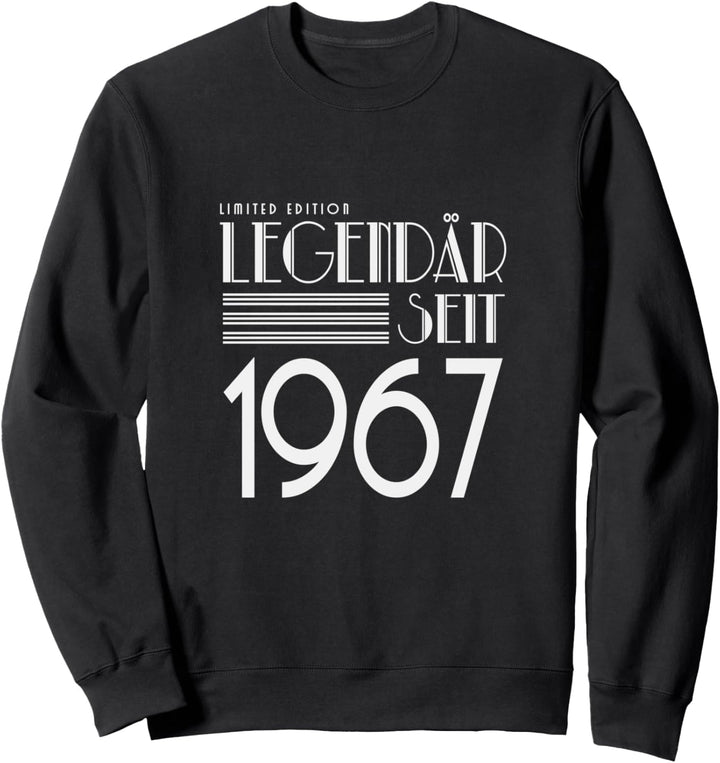 55. Geburtstag Klassiker Retro Edition Legendär Seit 1967 Sweatshirt