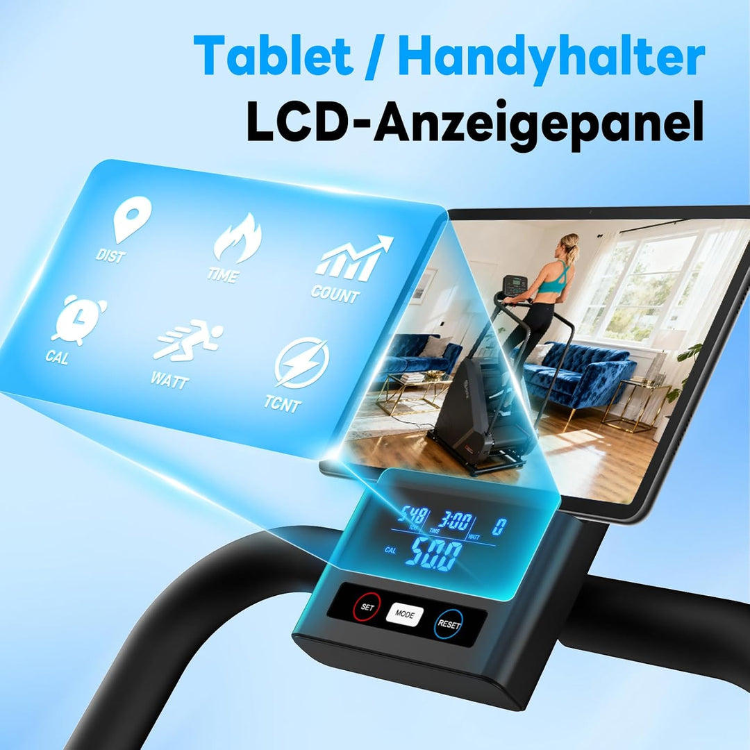 HXD-ERGO 2025 Magnetischer Stepper für Zuhause, Leiser Faltbarer Treppensteiger mit Einstellbarem Ra