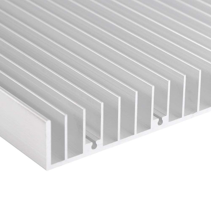 Aluminium Kühlkörper für LED-Leuchten für 8 Stück 3W LEDs oder 20 Stück 1W LEDs, 300x140x20mm