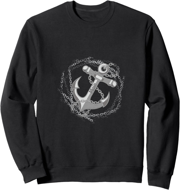 Moin mit Anker Insel Kapitän Watt Meer Ostsee Küste Sweatshirt