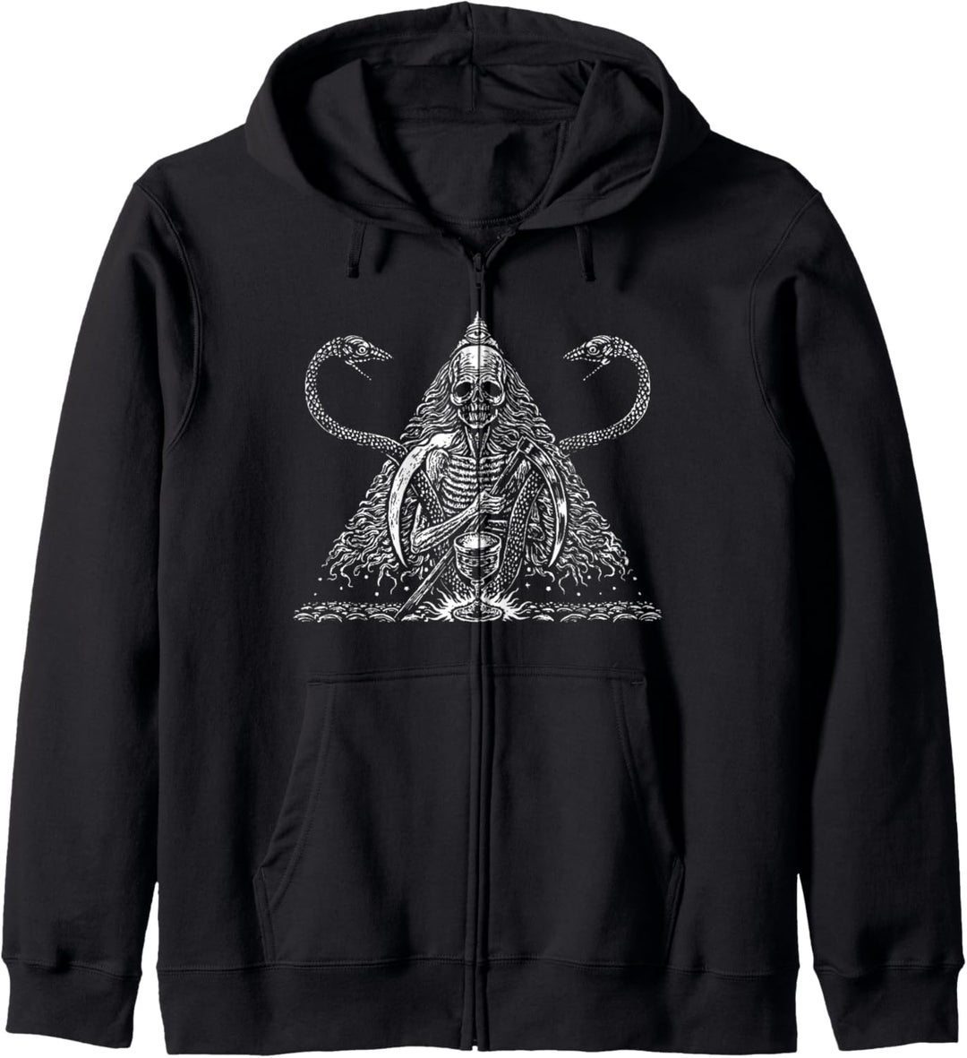 Totenkopf und Schlangen - Blackcraft Kleidung Geschenk Kapuzenjacke