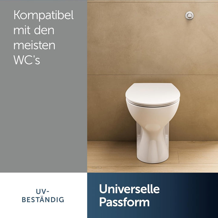Ideal Standard E131701 Eurovit WC-Sitz, Weiss Universal Design ohne