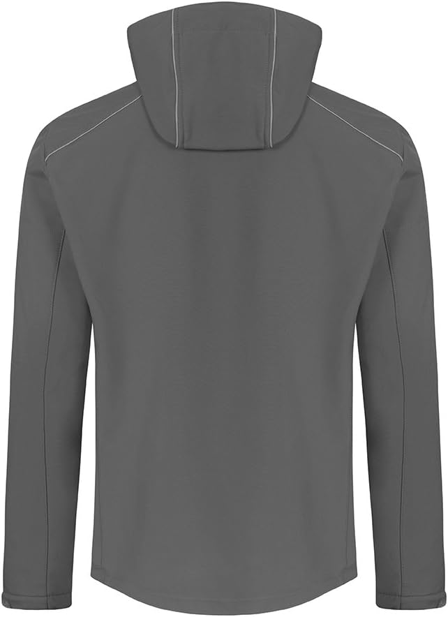 Softshell Jacke Plus Size Herren, Stahlgrau, 5XL
