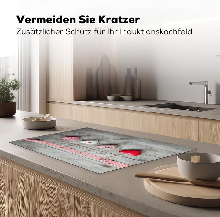 KitchenYeah© Herdabdeckplatte Einteilig Ceranfeld Abdeckplatte für Induktionsschutz Ceranfeldabdecku