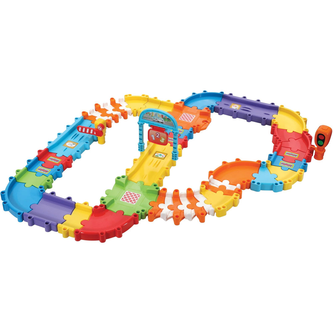 VTech Tut Tut Baby Flitzer - Strassenset deluxe – Grosses Erweiterungsset mit 46 beliebig zusammenba