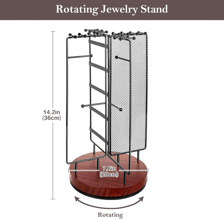 ProCase Schmuckständer Drehbarer Schmuckhalter Schmuckbaum Schmuckstander Jewelry Stand für Ohrring