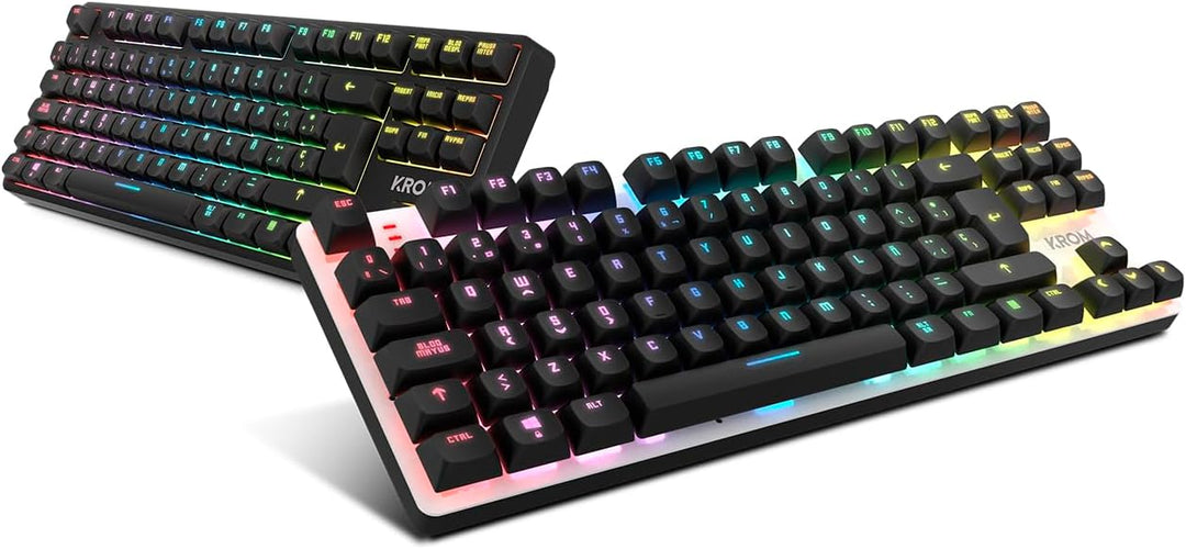 KROM KERNEL PRO - Mechanische Gaming-Tastatur RGB 18 Effekte, Bluetooth 5.3, 2.4 GHz und USB, TKL-Fo