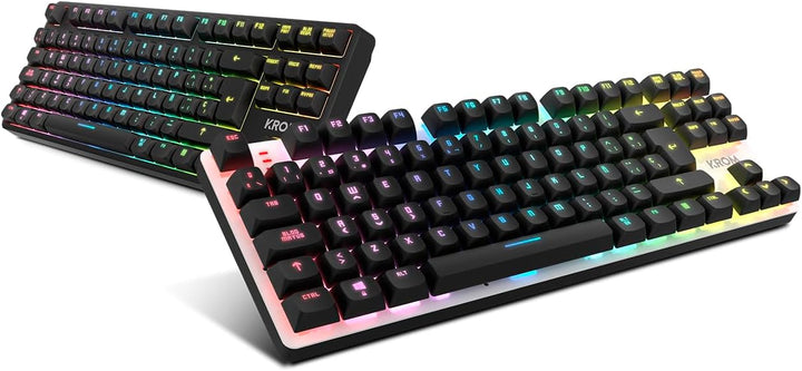 KROM KERNEL PRO - Mechanische Gaming-Tastatur RGB 18 Effekte, Bluetooth 5.3, 2.4 GHz und USB, TKL-Fo