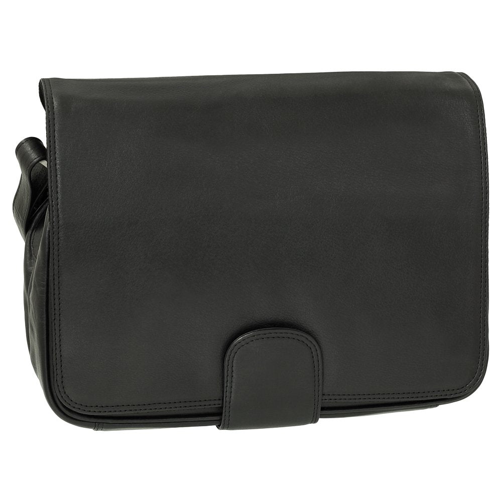 Ledershop24 Leder Damen Umhängetasche Schultertasche Festivaltasche Handtasche Tasche 31 cm vers. Fa