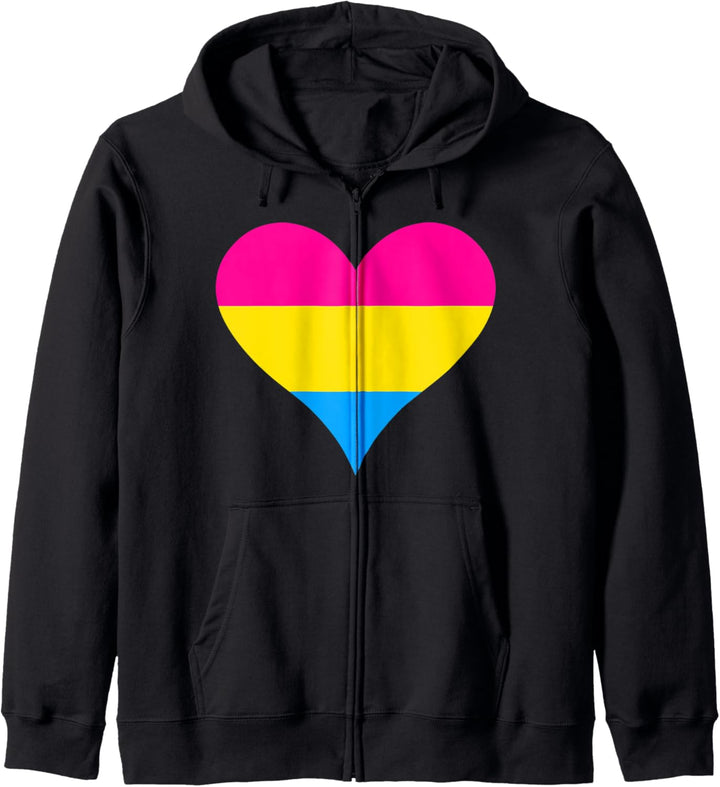 Pansexuelles Herz Nettes LGBTQ-Stolzgeschenk Kapuzenjacke