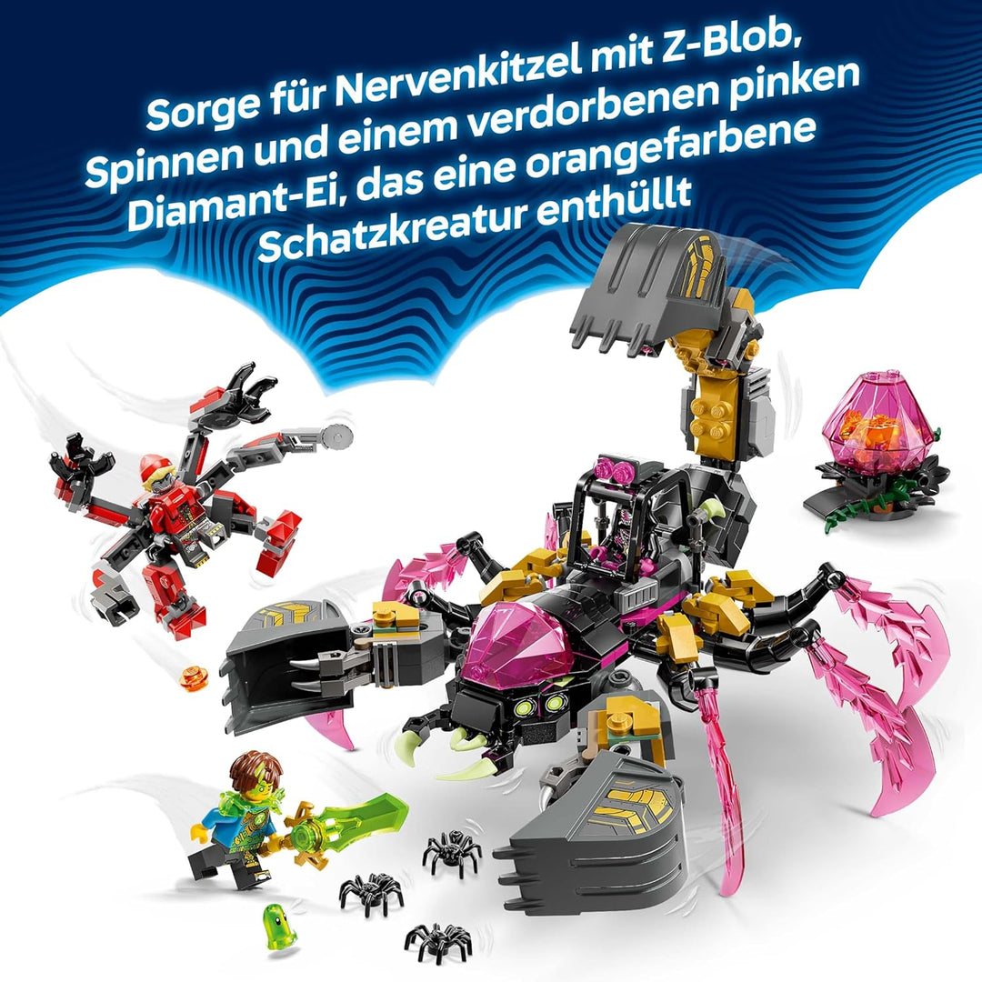 LEGO DREAMZzz 2in1 Albtraum-Skorpionbagger - Spielzeug in Wespenfigur verwandelbar - inkl. 3 Minifig