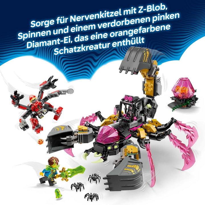 LEGO DREAMZzz 2in1 Albtraum-Skorpionbagger - Spielzeug in Wespenfigur verwandelbar - inkl. 3 Minifig