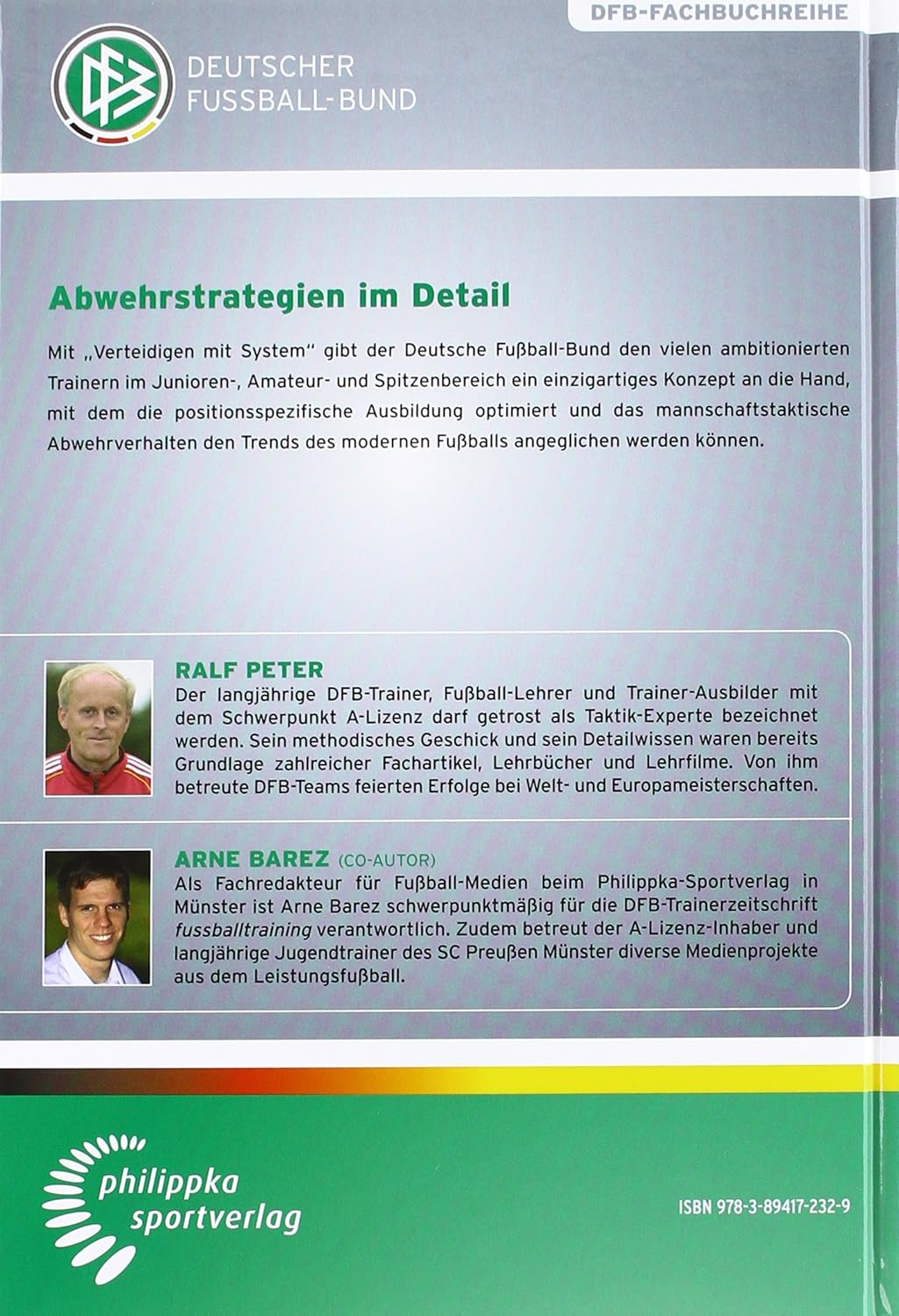 Verteidigen mit System: Von der Spielanalyse bis zur Trainingsform (DFB-Fachbuchreihe), Gebundenes B