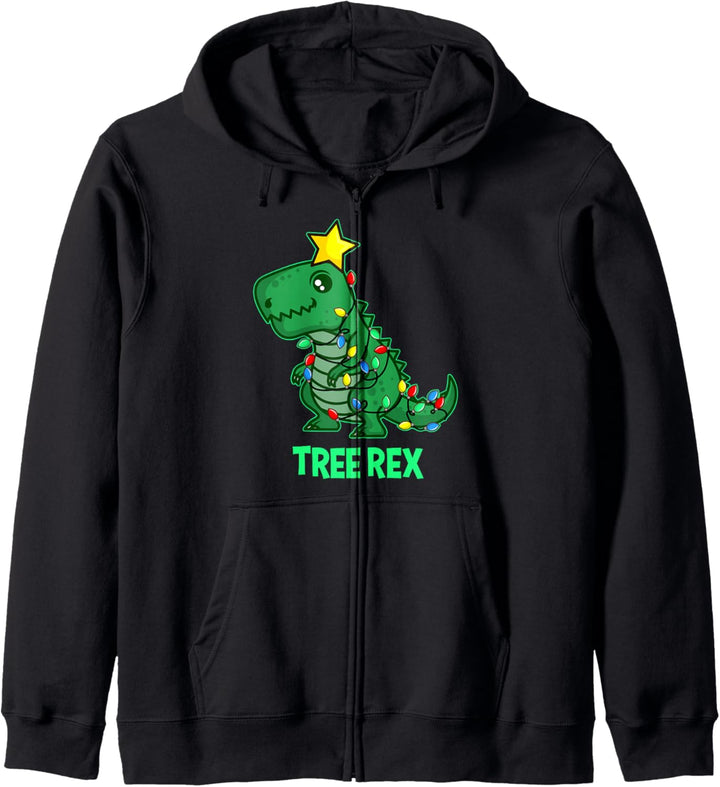 Ugly Christmas Sweater T REX Weihnachten Geschenk TREE REX Kapuzenjacke