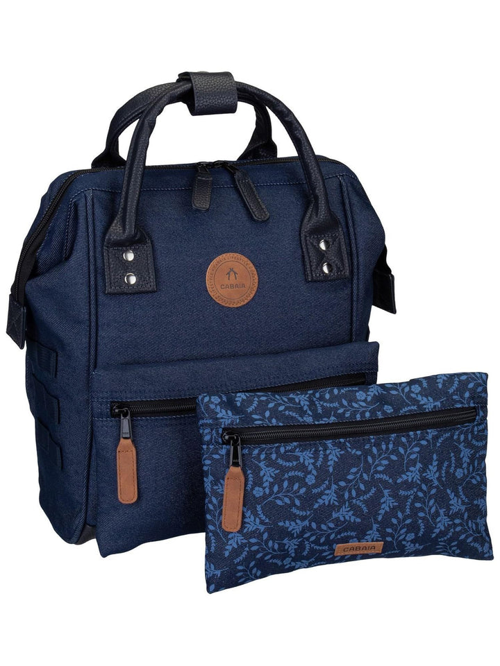 Cabaïa Damen Rucksack Adventurer Recycled Denim Small One Size Einheitsgrösse Blau, Einheitsgrösse B