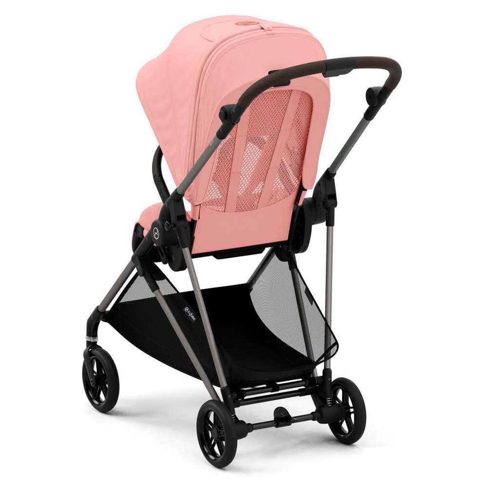 Poussette Citadine Ultra Légère Melio 3 - Taupe / Hibiscus Red