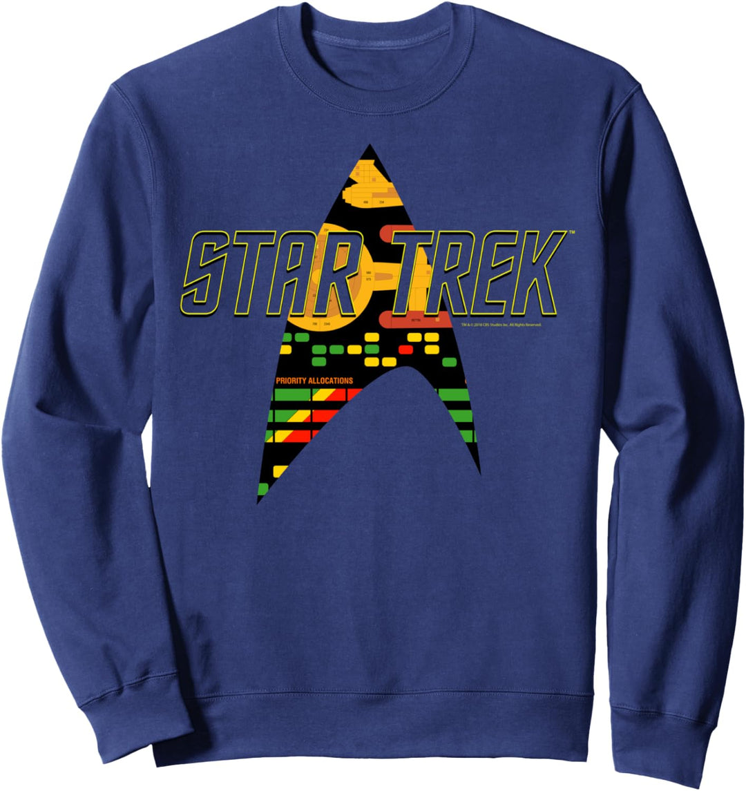 Star Trek The Original Series Allocations Text Logo Sweatshirt