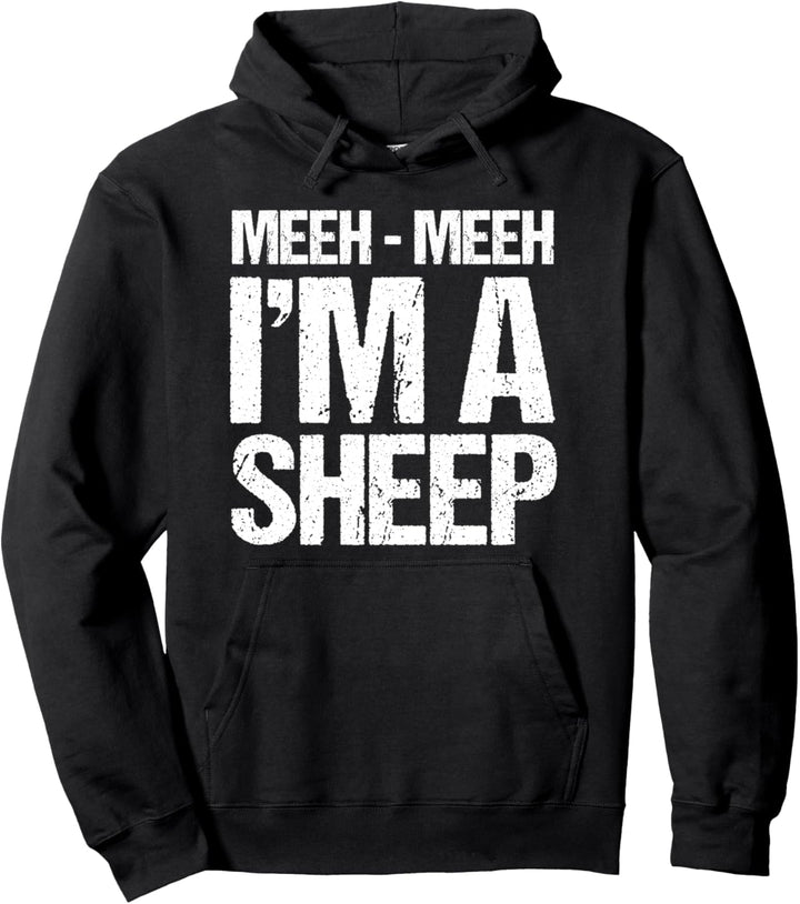 Mee-eeeeh Ich bin ein Schaf, lustiges Halloween Schafskostüm Pullover Hoodie