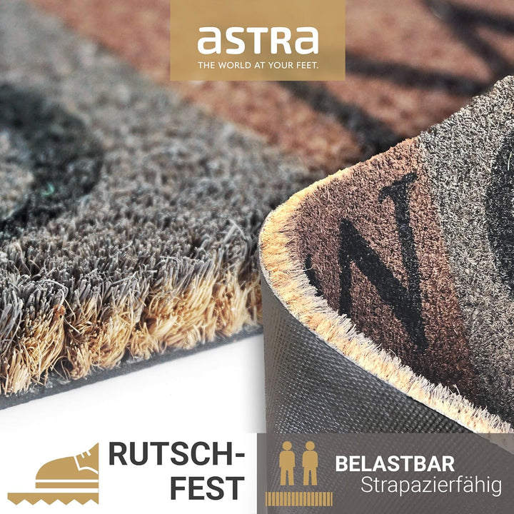 Astra Fussmatte innen Home Set 25x75 &amp; 40x60 cm - rutschfeste Kokosmatte schmal - Schmutzfang Innen