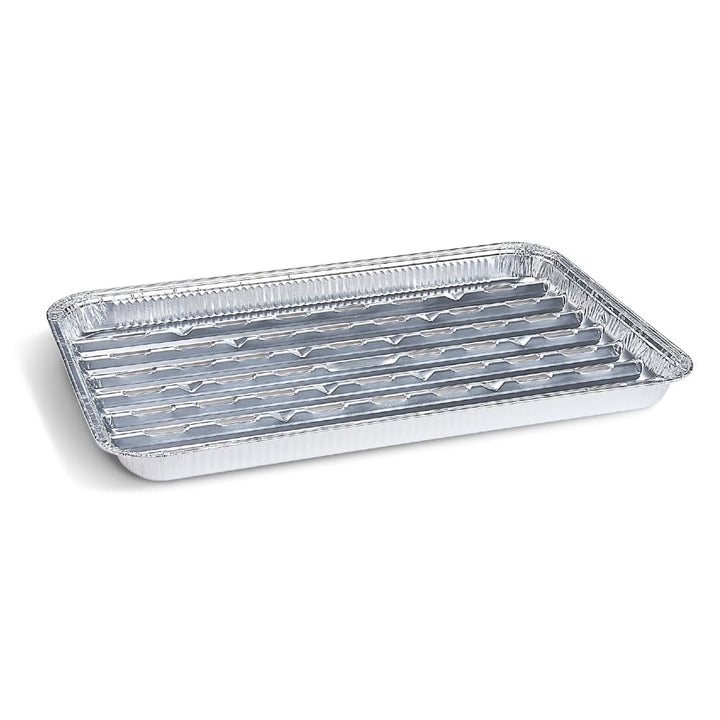 SWS 100 Alu Grillschalen Grillpfannen eckig 34 x 22 cm Aluschalen Grill
