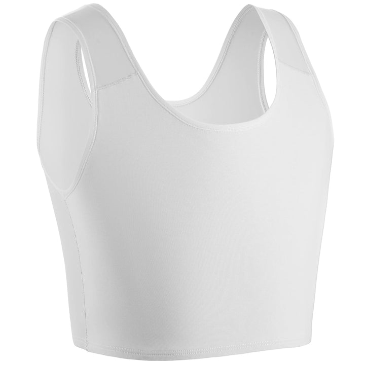 XUJI Halb Brust Binder Transgender Kompression FTM Pullover Design Binder XL Weiss, XL Weiss