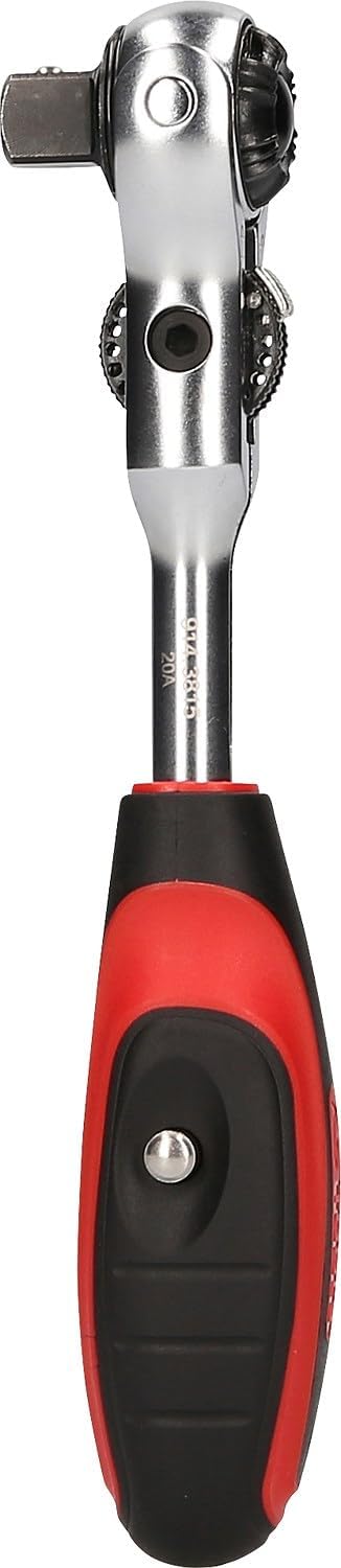 KS Tools 914.3815 MODIFIX 3/8 Zoll Mini-T-Griff-Schwenkkopf-Knarre, 72 Zahn