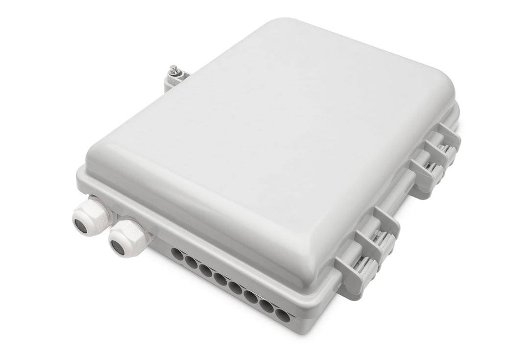 DIGITUS Outdoor FTTH Distributions Box - 16x LC/Duplex oder 16x SC/Simplex - IP65 Schutzklasse - Gla