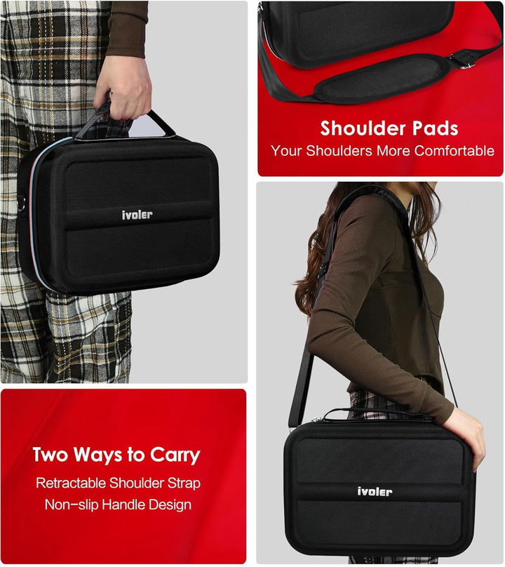 ivoler Tasche Kompatibel mit Nintendo Switch 2 Model 2025, Deluxe Harte Tragetasche Schutz Portable