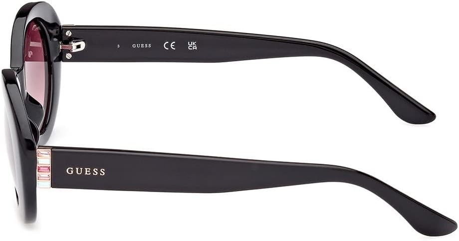 GUESS Damen Sonnenbrille 51/20/145 Schwarz (Shiny Black), 51/20/145 Schwarz (Shiny Black)