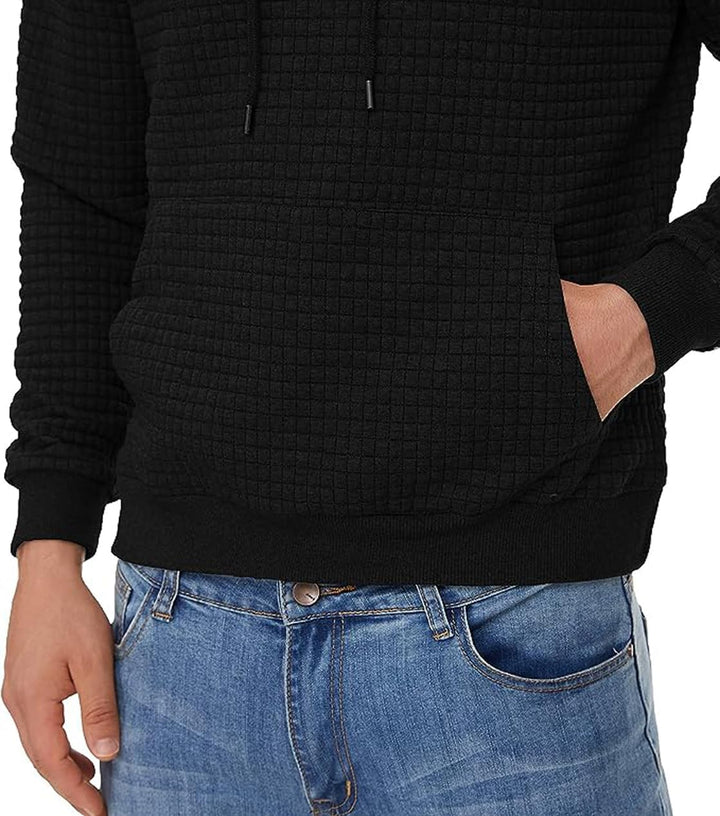 Tansozer Herren Hoodie Casual Sweatshirt Classic Kapuzenpullover mit Tasche XXL Hellgrau, XXL Hellgr